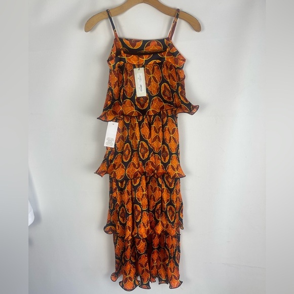 Never Fully Dressed Henrietta NWT Square Neck Sleeveless Tiered Midaxi Dress - Picture 4 of 12